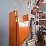 Wall-mounted oak desk from the 1950s.