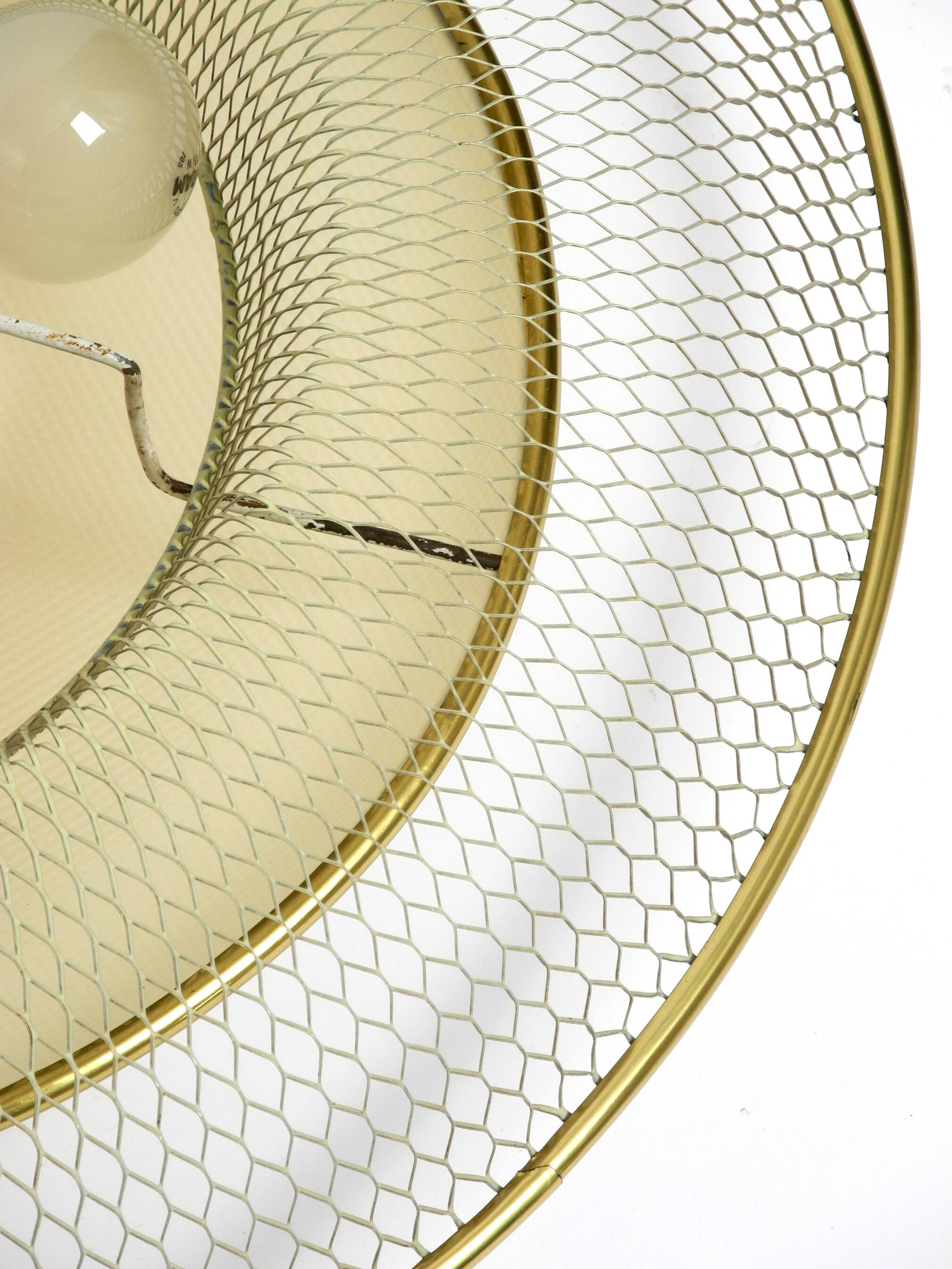 Mid Century ceiling lamp from ERCO made of expanded metal