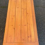 Rectangular Scandinavian coffee table in solid wood 1950