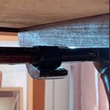 Mahogany folding table mirror top