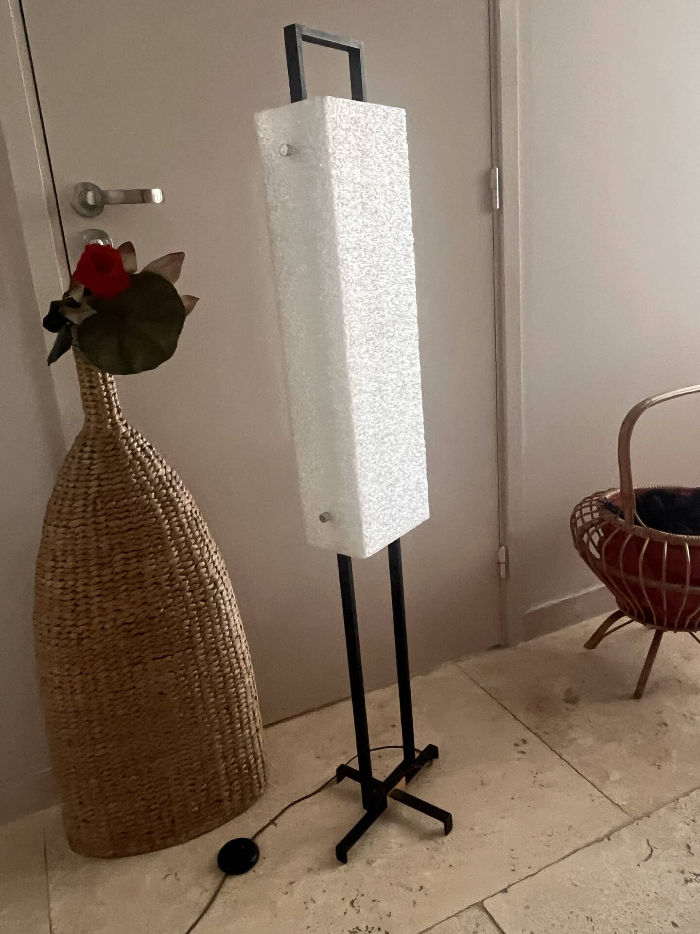 1960s design floor lamp for Arlus