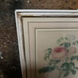 Pink botanical board of vintage gardens