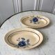 Duo of blue flower raviers Saint-Amand 30s-40s