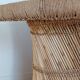 Table basse sculpturale en rotin tressé-vintage années 60/70