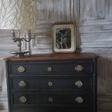 Commode style louis 16 noire