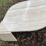Travertine coffee table