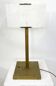 Lampe de table moderne du milieu du siècle marbre et laiton