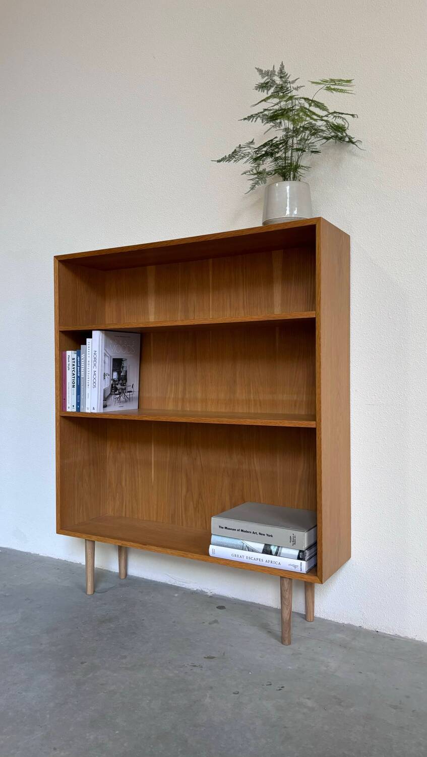 Bibliothèque vintage en chêne