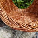 Wicker wood basket