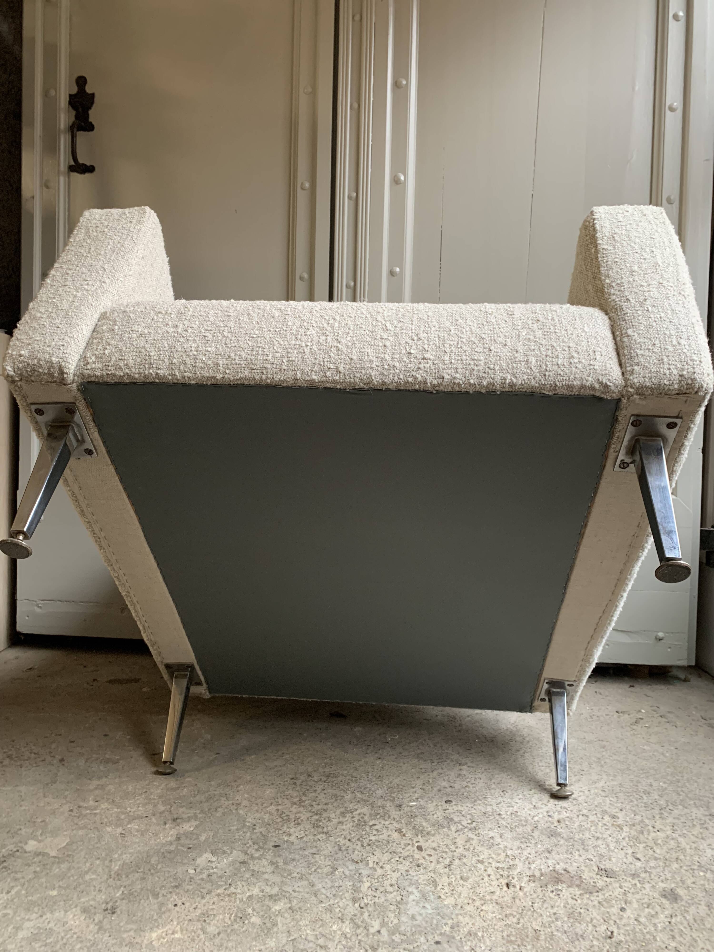 Vintage armchair pair by Souplina France