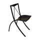 Chair by Cattelan Italia folding vintage leather and metal