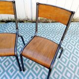 Set of 2 school chairs