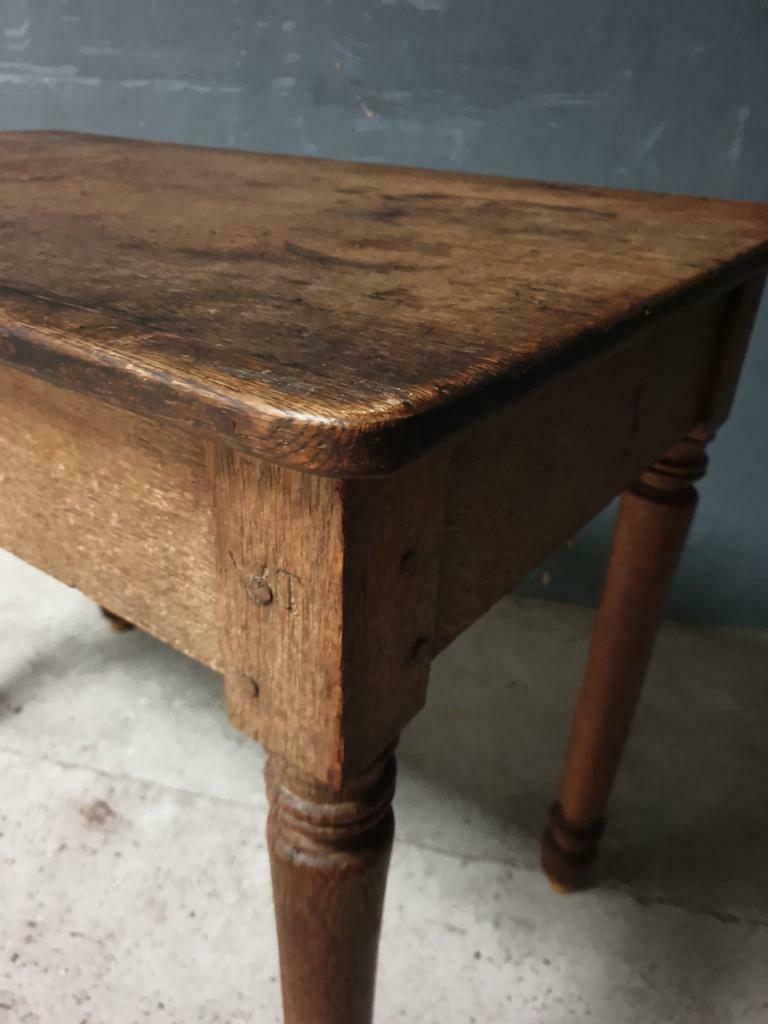 Antique oak table with drawer