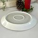 Vintage French Holly Deep Platter, Christmas Serving Dish, Large Oval