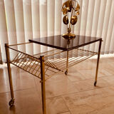 Vintage 60's vinyl side table/coffee table