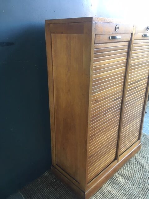 Notary cabinet binder double curtains