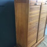 Notary cabinet binder double curtains