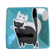 Plate ceramic cats Olaria Nova Lagos