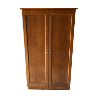 Parisian wardrobe mid-century honey oak