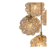 Grand cascading bubble glass chandelier Limburg, Germany, 1970s.