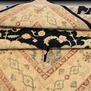 Oriental Ziegler rug: 1.96 x 2.10 Metres - Handmade Wool "Galerie Sardje"