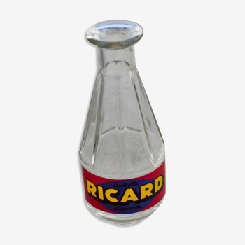 Carafe en verre publicitaire vintage Ricard années 1960 rétro