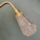 Vintage cut glass tulip wall light