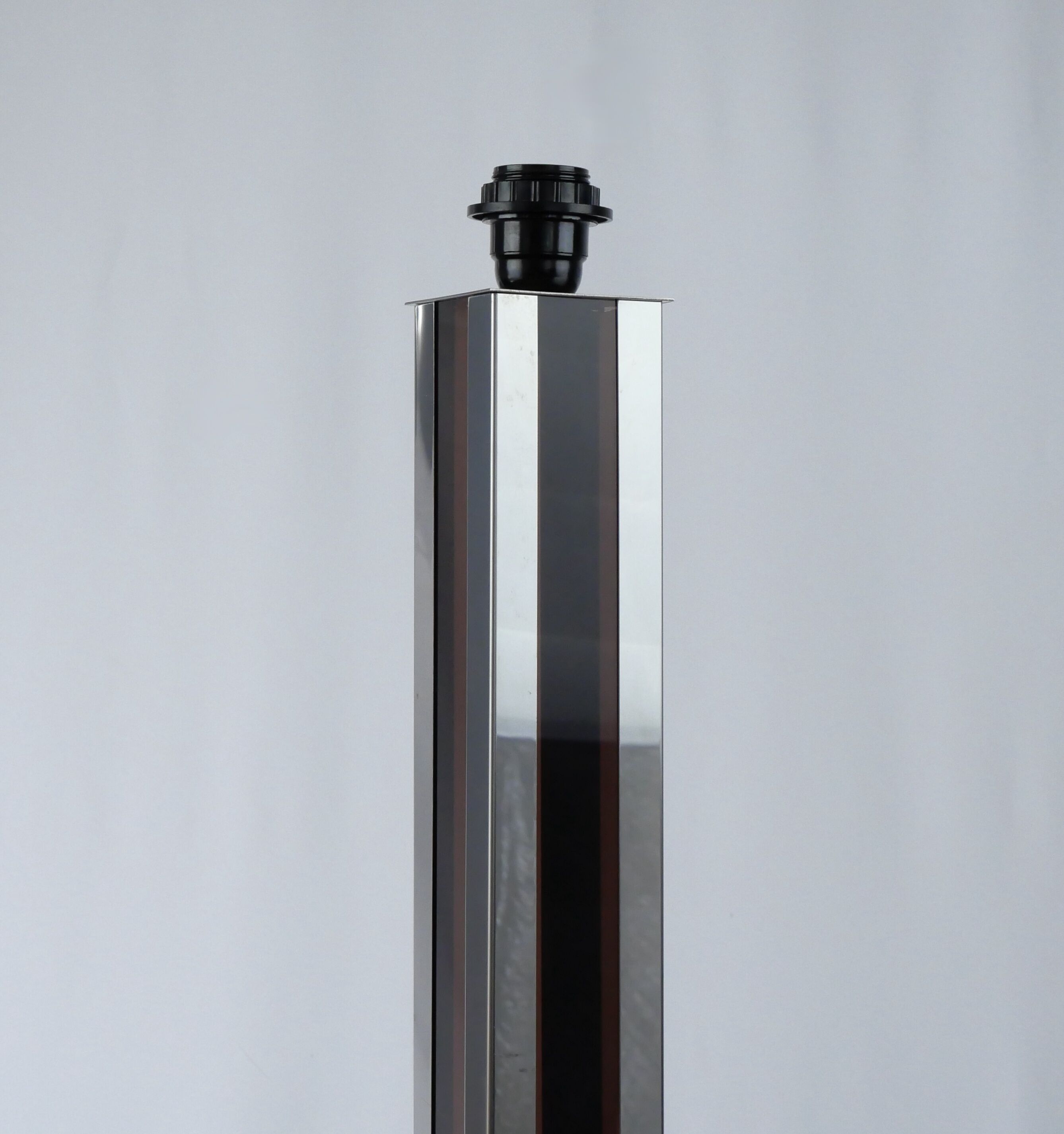 Plexiglass/metal floor lamp 70s