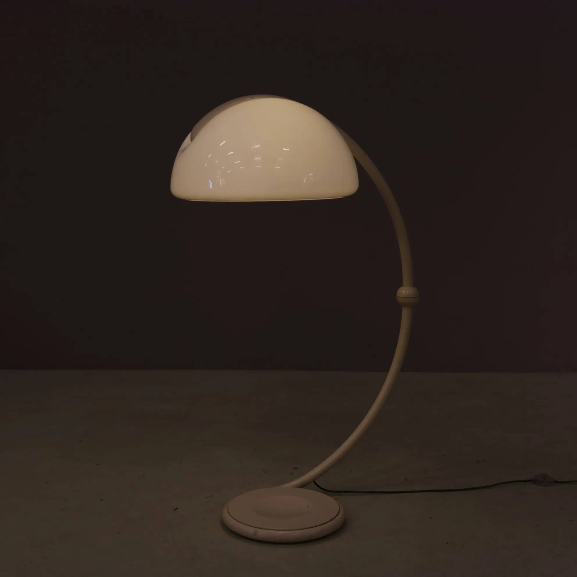 1960s “Serpente” floor lamp by Elio Martinelli for Martinelli, Italy
