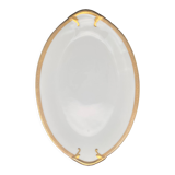 Oval flat Limoges golden tower