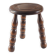 Beaded wooden tripod stool