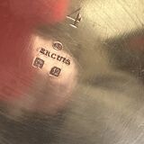 Ercuis coffee maker and dairy maker in silver metal