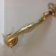 Wall light  in copper and glass art deco style / vintage 30-50 years