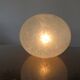 Italian pebble lamp in white speckled glass 80s