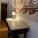 Metal lamp, 2m fabric cable, silver lampshade