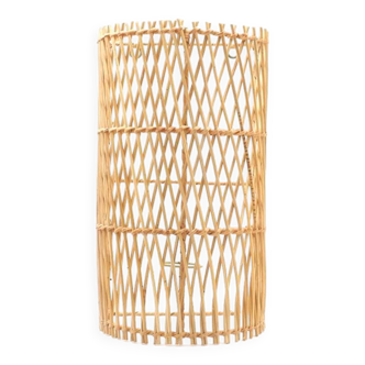 Natural rattan wall light