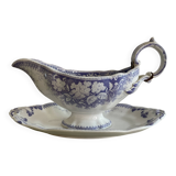 Purple Sarreguemines sauceboat Jardinière model staples