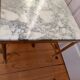 French neoclassical coffee table in brass and marble, circa 1960-70.