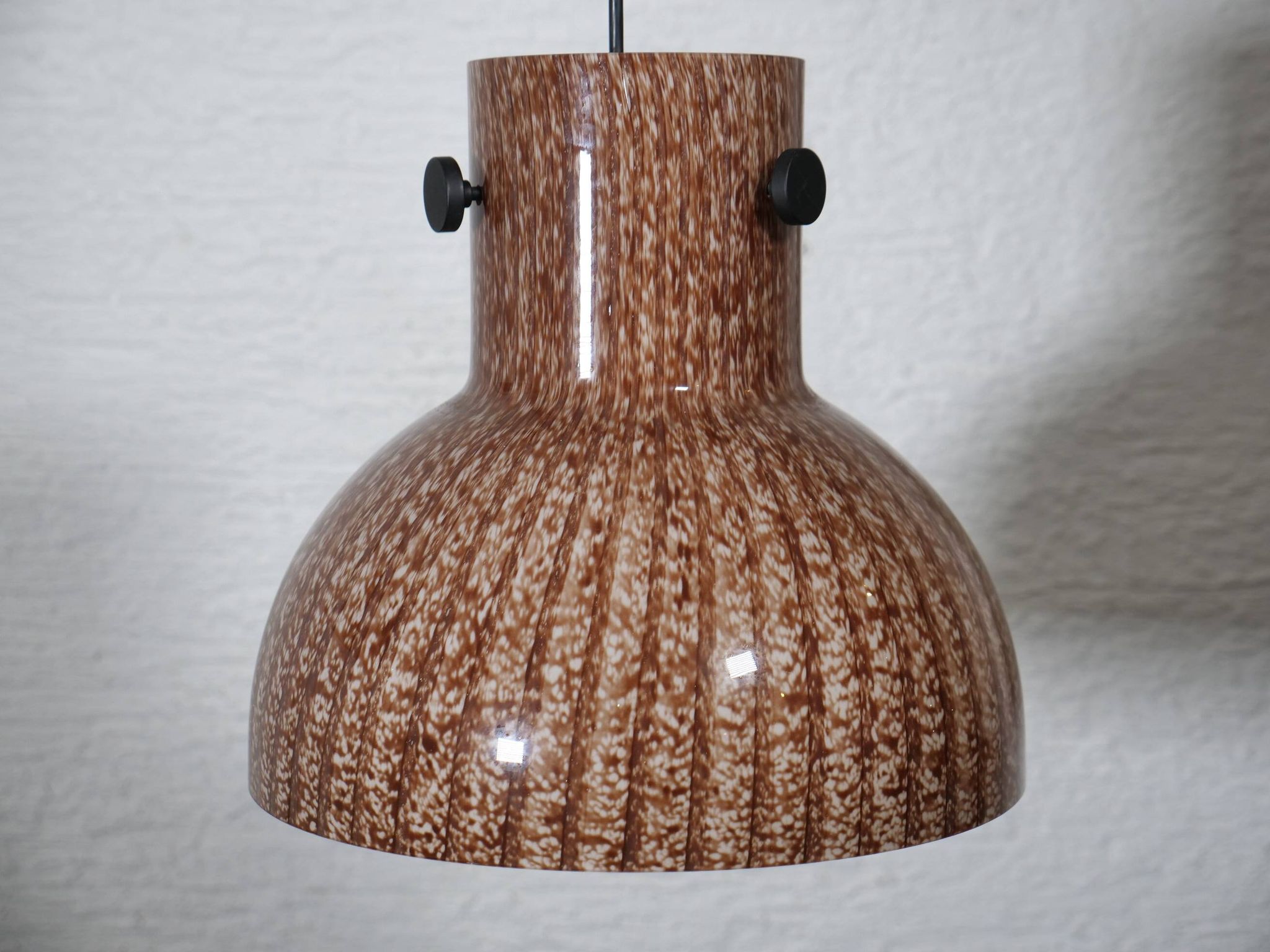 Peill and Putzler Design Glass Hanging Ceiling Lamp 1970s