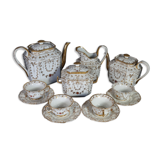 Tea & coffee porcelain old Paris around 1850 SB