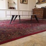 Pair of coffee tables in marble of Carrara