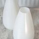 Set de 2 opalines tulipes 1960