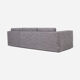 Canapé bergen gris mélange, design scandinave