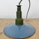 Industrial Blue Enamel Military Pendant Lamp with Cast Aluminium Top, 1960s