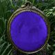 Blue velvet medallion chair