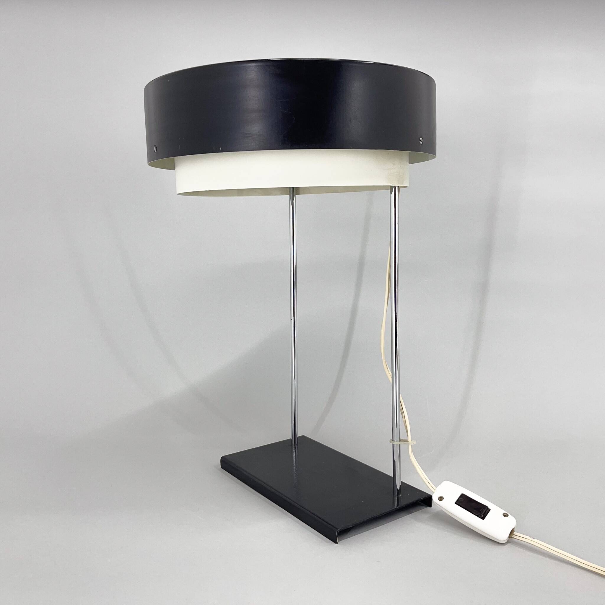 Rare Midcentury Table Lamp by Josef Hůrka for Napako, Marked