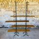 Wall system has 6 Scandinavian modular shelves