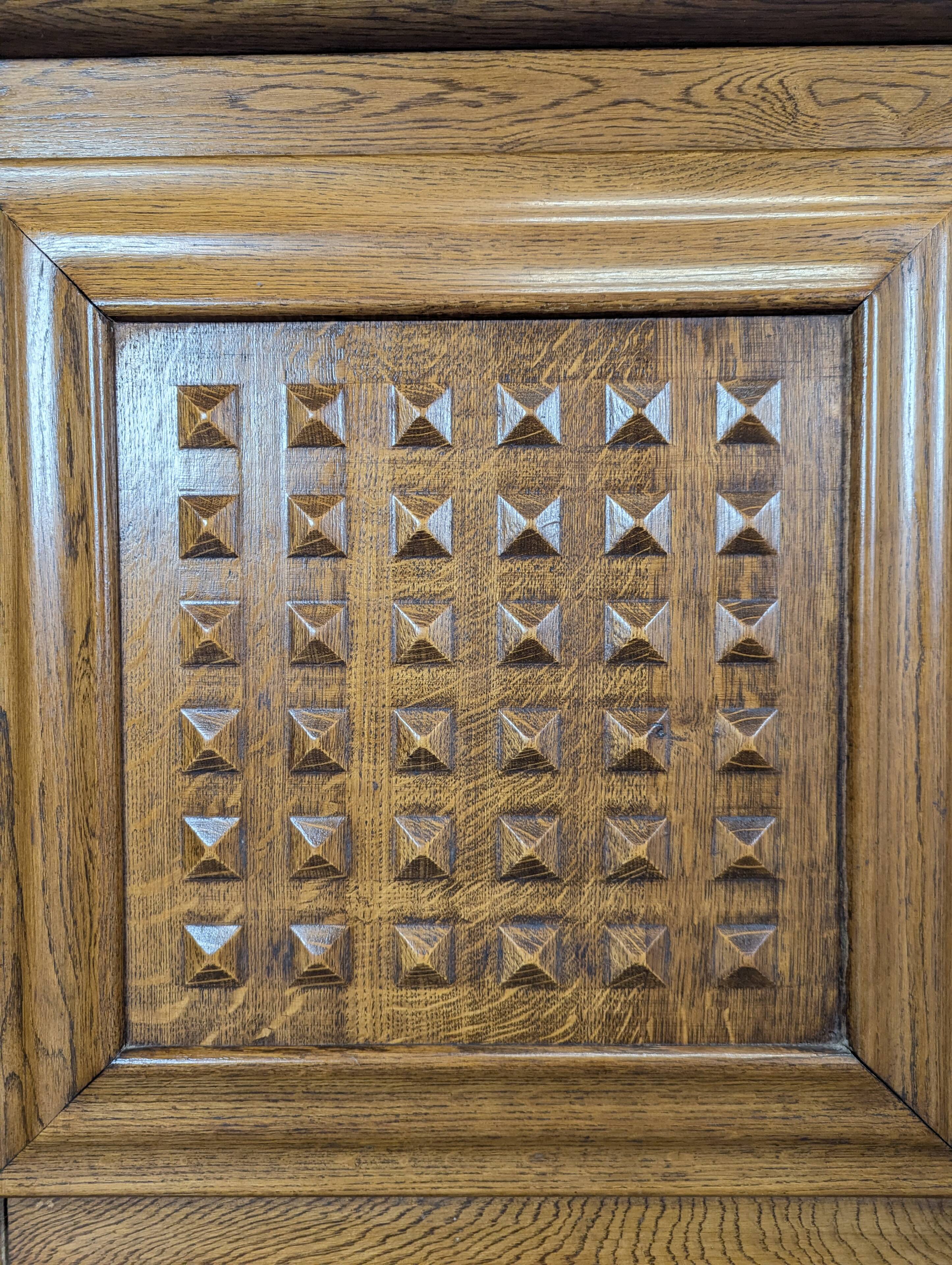 Brutalist sideboard in the spirit of Dudouyt.