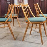 Lot of 4 chairs Antonin Suman