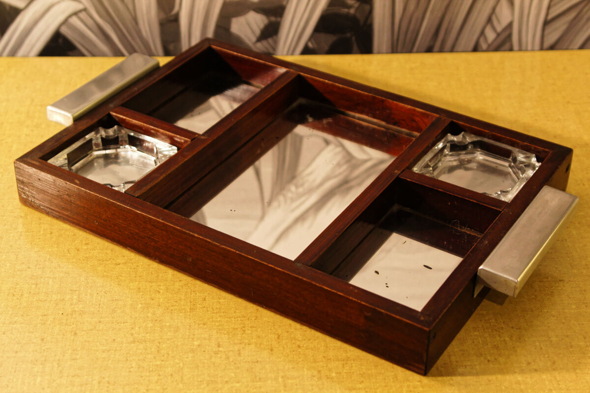 Mahogany smoking kit, 50s